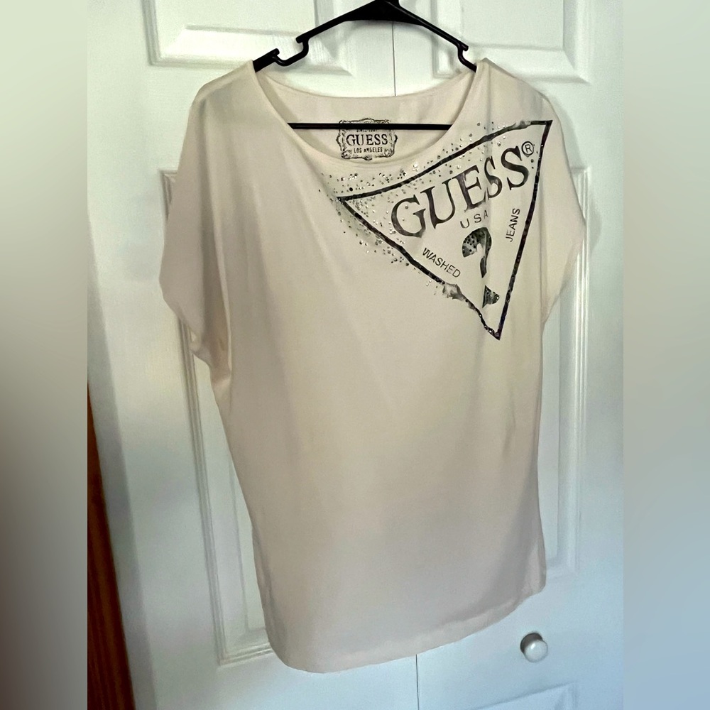 Guess rhinestone t shirt - Picture 1 of 8